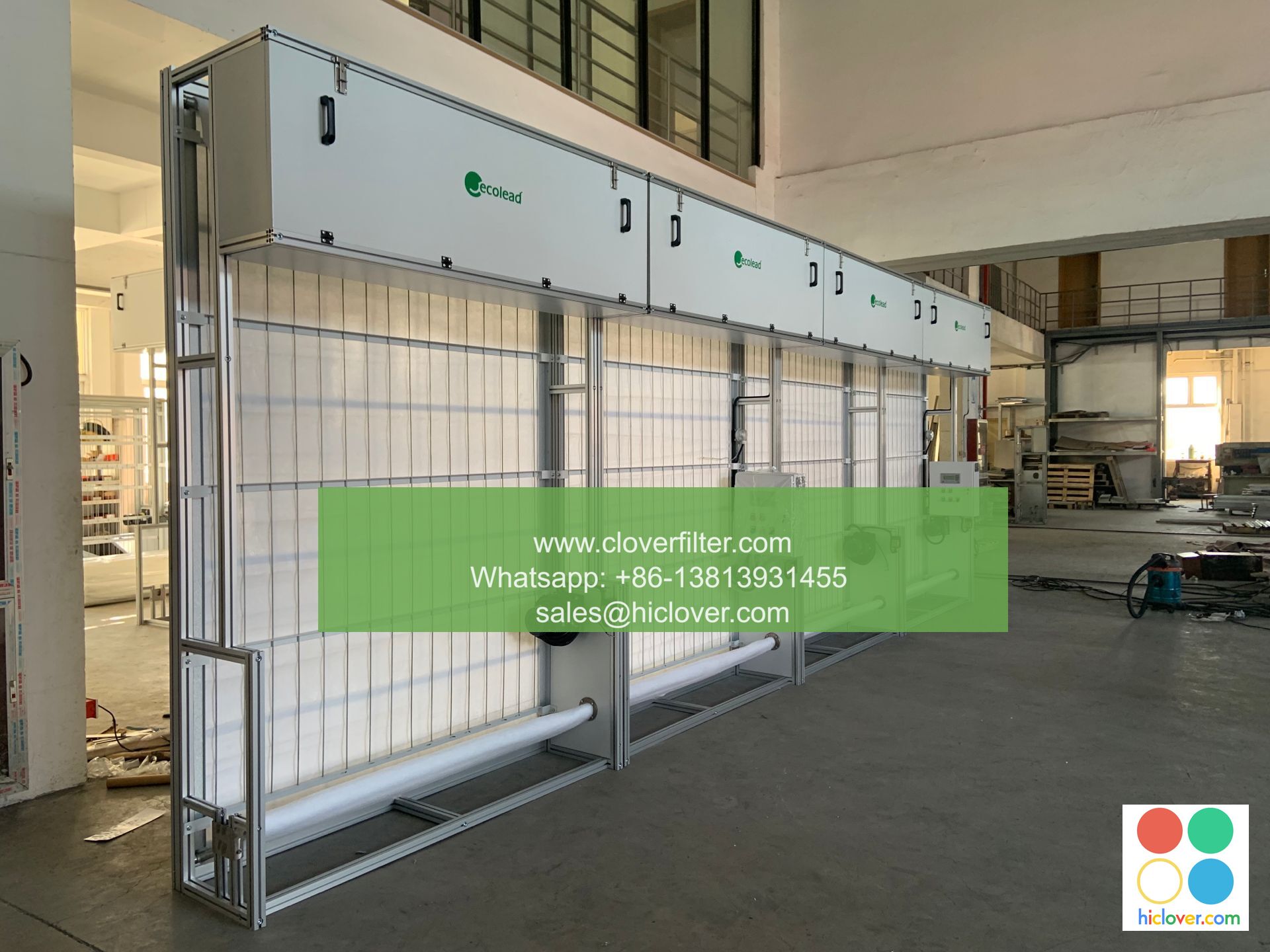 Air Shower Testing Standards with HICLOVER Automatic Roll Air Filter Integration