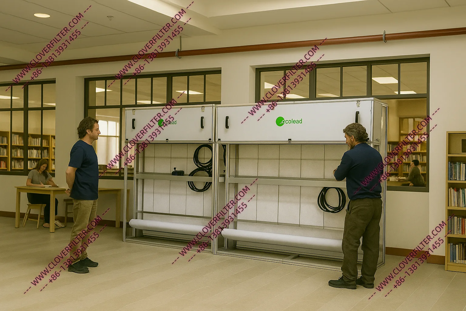 Automatic Roll Air Filters for Schools, Libraries, and Data Centers