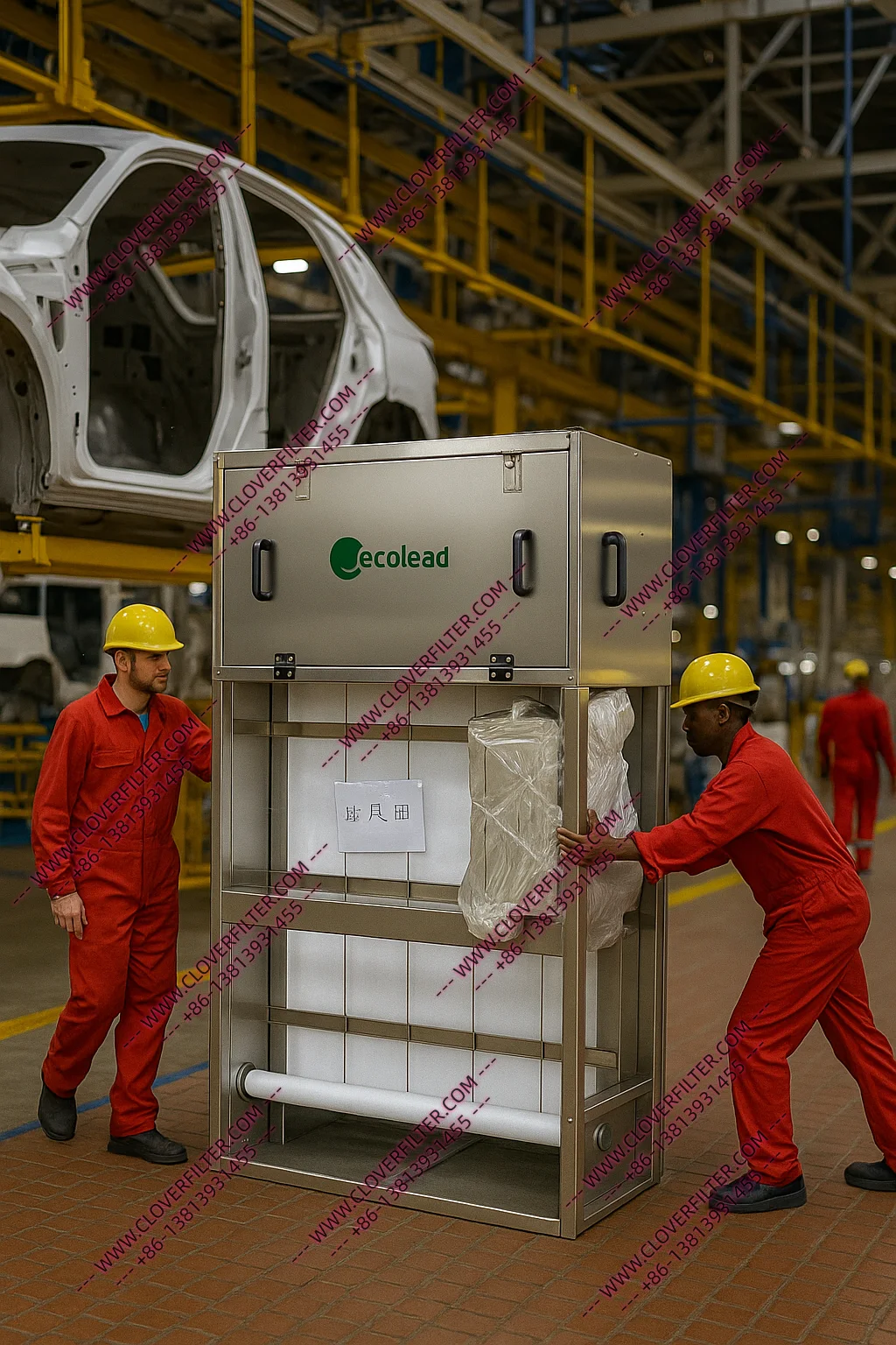 Filtros de Aire Automáticos de Tipo Enrollable para Talleres de Carrocería Automotriz — Filtración Eficiente para el Control del Polvo y de los Aerosoles de Pintura